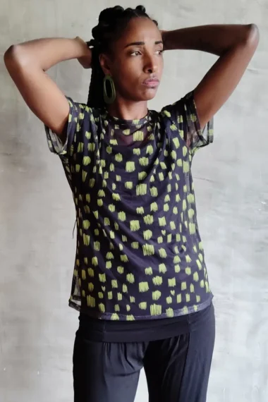 T-shirt de tule /556BLU306