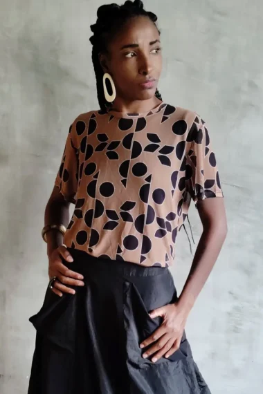 T-shirt de tule /556BLU312