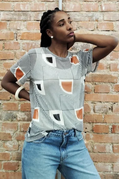 T-shirt de tule /556BLU333