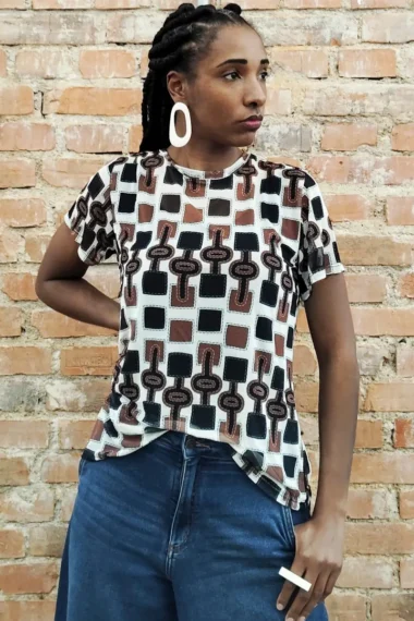 T-shirt de tule /556BLU334