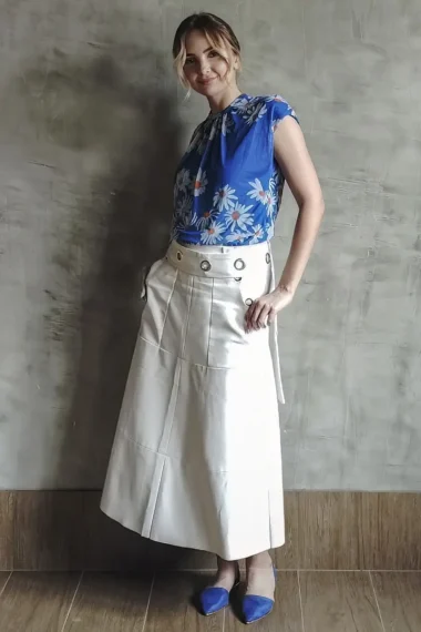 Alternative view of Blusa manga japonesa /585BLU280