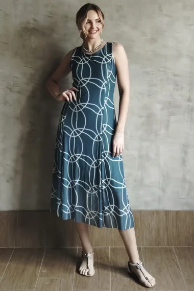 Vestido de tule midi com cortes verticais /340VNG414