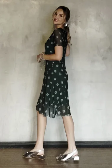 Alternative view of Vestido de tule curto com decote redondo /575VES406