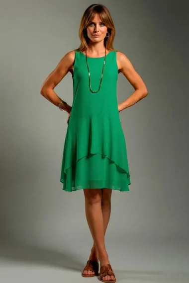 Alternative view of Vestido de tule manga cavada /085FOL