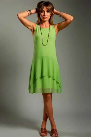 Vestido de tule manga cavada /085LIM