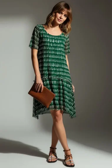 Vestido de tule evasê /351VES396