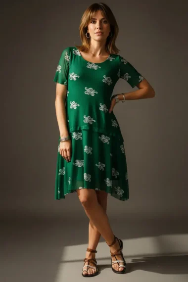 Alternative view of Vestido de tule evasê /351VES420