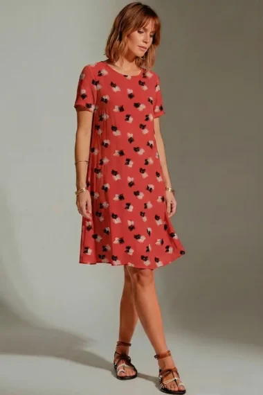 Alternative view of Vestido de tule curto com decote redondo /575VES351