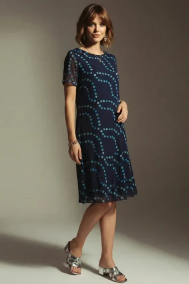 Alternative view of Vestido de tule curto com decote redondo /575VES412