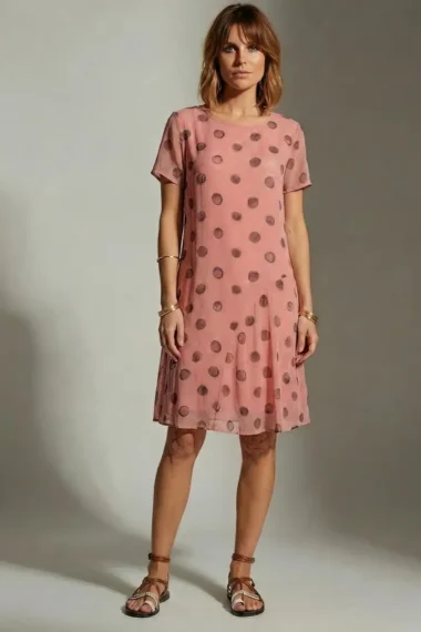 Alternative view of Vestido de tule curto com decote redondo /575VES425