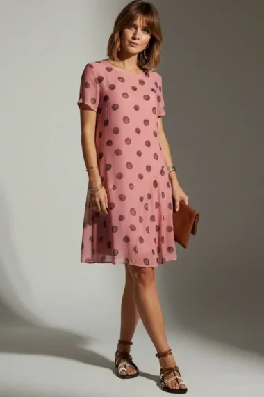 Vestido de tule curto com decote redondo /575VES425