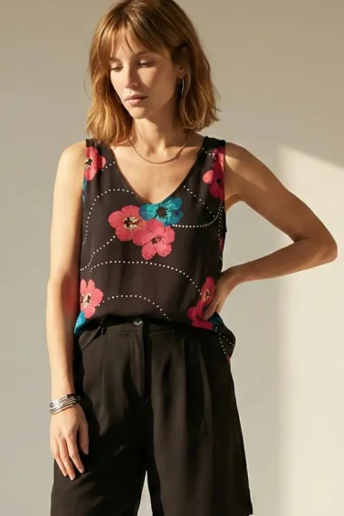 Blusa manga cavada /201BLU088