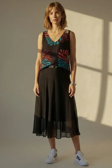 Alternative view of Blusa manga cavada /201BLU193