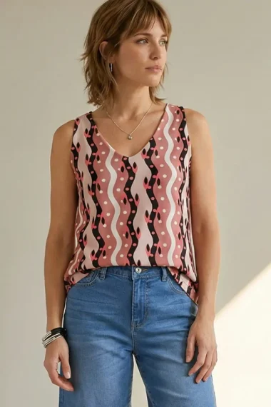 Blusa manga cavada /201BLU340