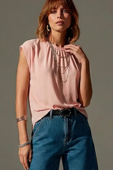 Alternative view of Blusa manga japonesa /585ANT