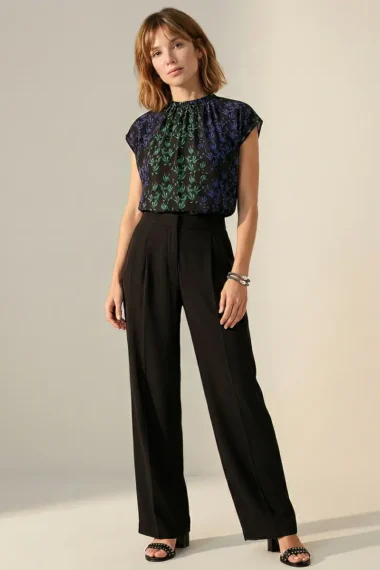 Alternative view of Blusa manga japonesa /585BLU054