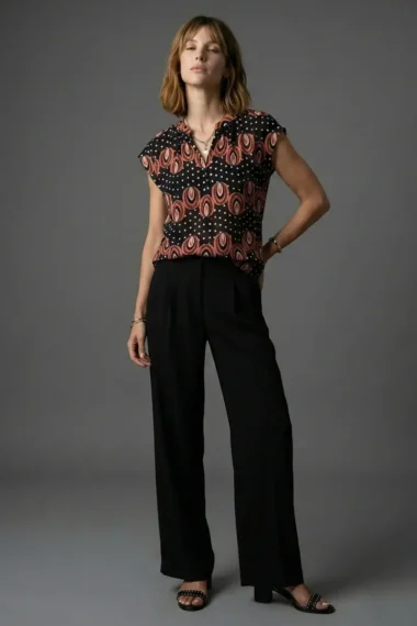 Alternative view of Blusa manga japonesa /585BLU362