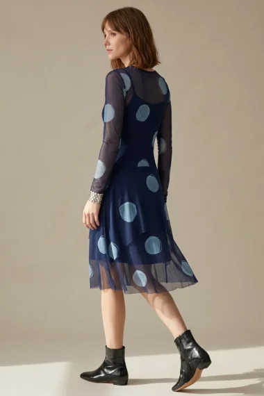 Alternative view of Vestido de tule com decote canoa /370VES448