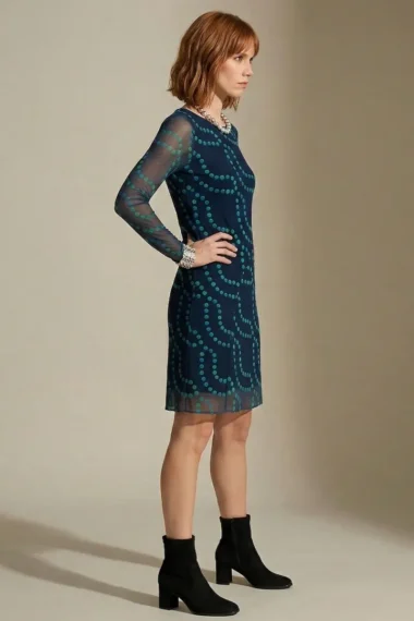 Alternative view of Vestido de tule curto com decote redondo /598VES412