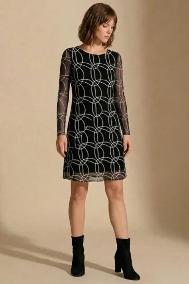 Alternative view of Vestido de tule curto com decote redondo /598VES415