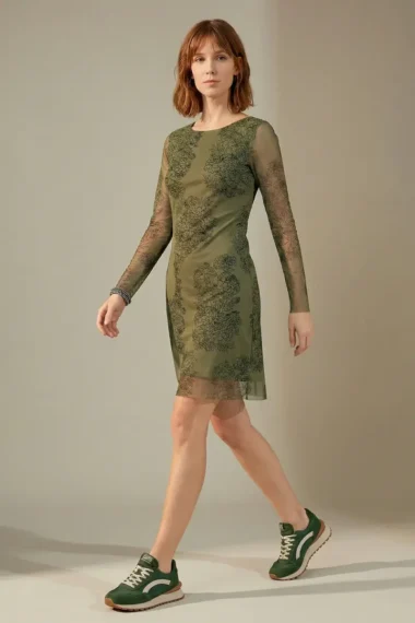 Alternative view of Vestido de tule curto com decote redondo /598VES434