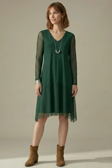 Vestido de tule evasê /600MAT