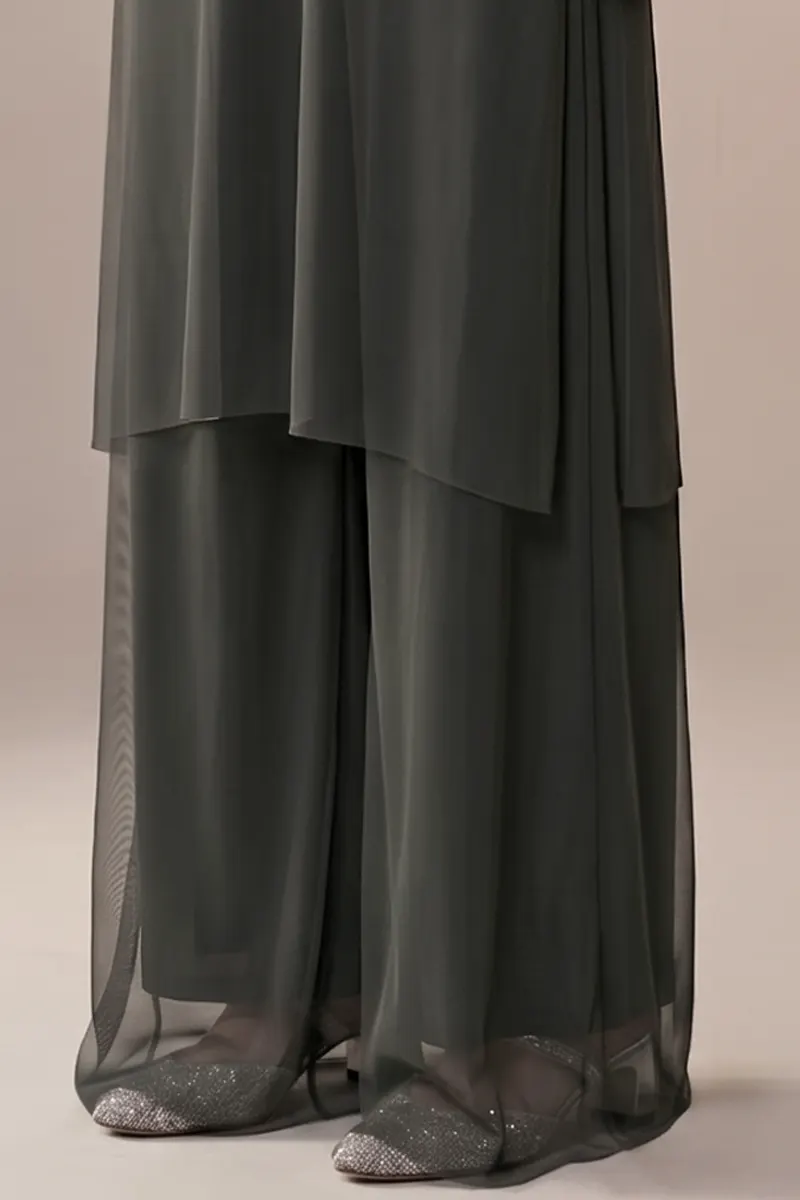 Conjunto de tule túnica com pantalona / 001CJOOLI - Imagem 4