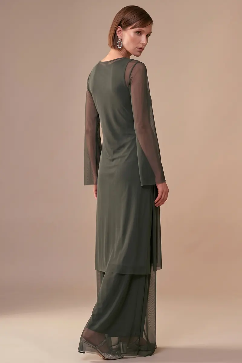 Conjunto de tule túnica com pantalona / 001CJOOLI - Imagem 3