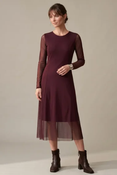 Vestido de Tule Midi /366SAN