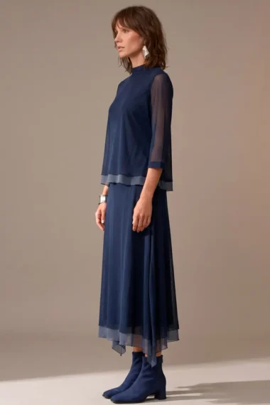 Alternative view of Conjunto de tule blusa ampla e saia / 002CJOAZ1
